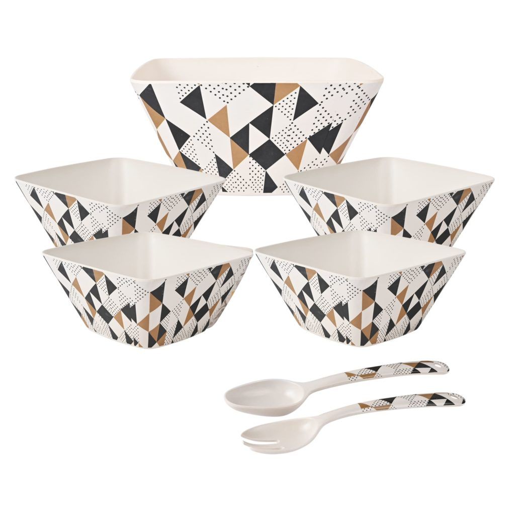 EcoFriendly Bamboo Fibre Salad/Soup Bowl Set