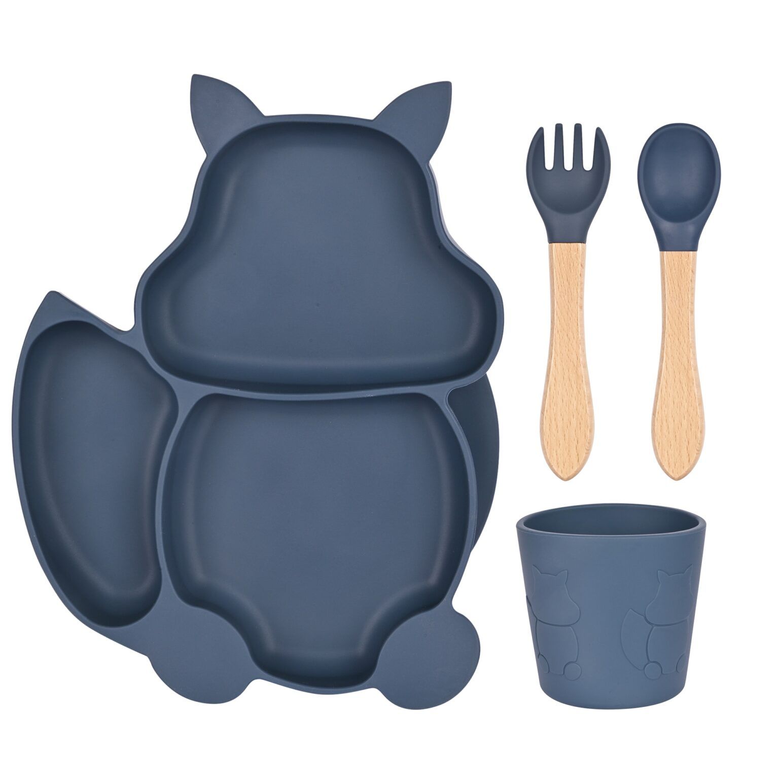Silicone Dinner Set - Blue