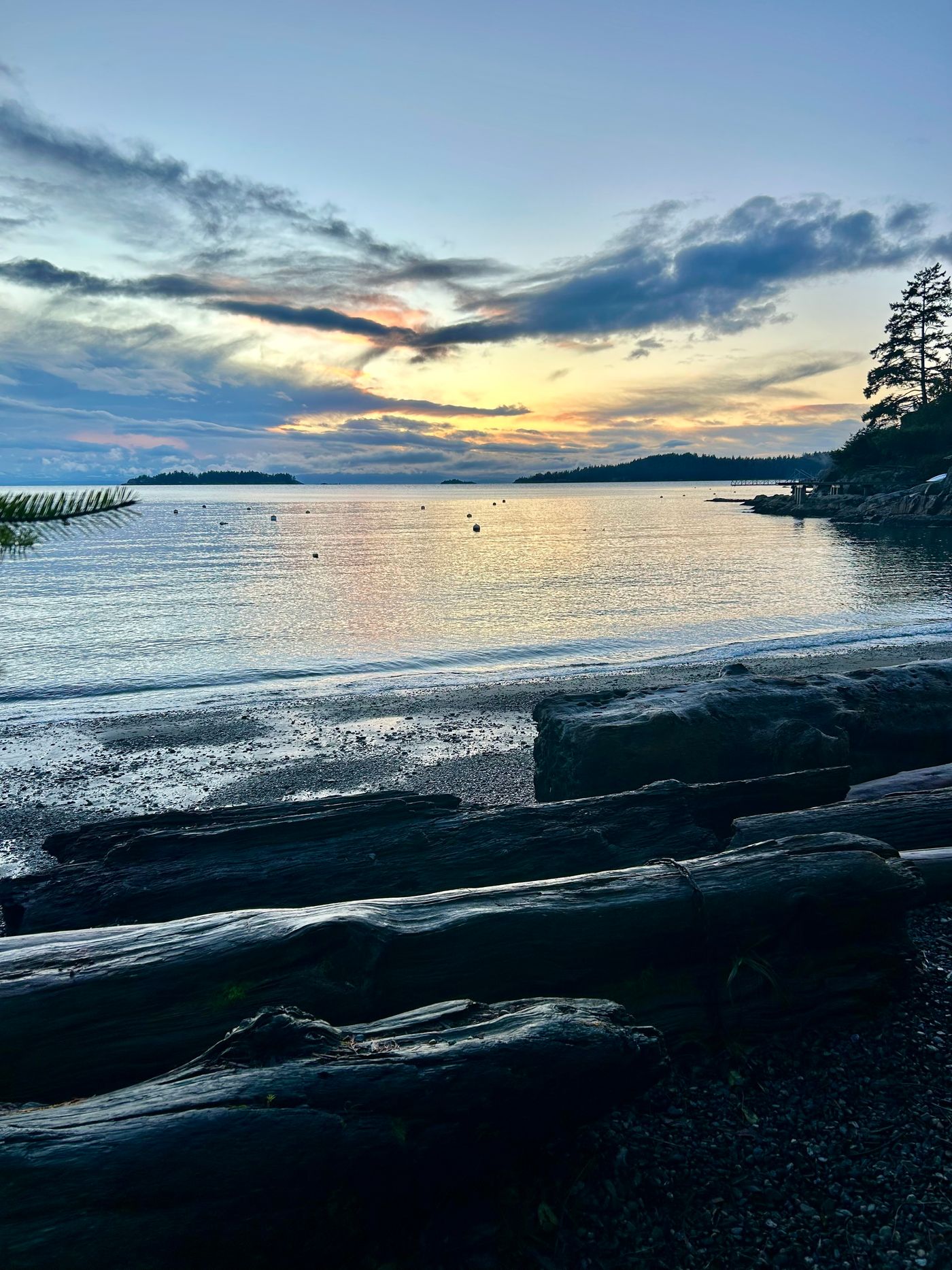 Sunset on a pacific northwest beach