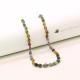 Multi Tourmaline 5x4mm to 8x5mm Drops Faceted Beaded Necklace