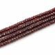 Mozambique Garnet 4.50mm to 8mm Rondelle Faceted Beaded Necklace