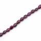 Ruby 9x7mm Oval Smooth Beaded Necklace