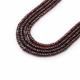 Mozambique Garnet 5mm to 6mm Rondelle Faceted Beaded Necklace