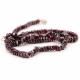 Indian Garnet 5mm Square Smooth Beaded  Necklace with Metal Hook