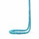 Turquoise (Arizona Natural) 3mm to 9mm Smooth Rondelle Beads Necklace (16 Inch)