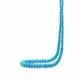 Turquoise (Arizona Natural) 3mm to 9mm Smooth Rondelle Beads Necklace (17 Inch)