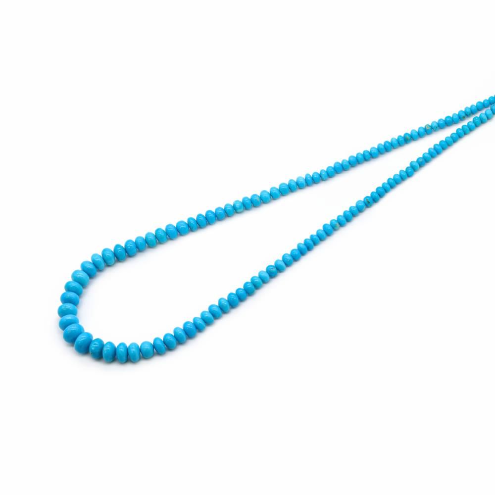 Turquoise on sale rondelle necklace