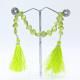 Peridot 6mm to 7mm Cushion Faceted Beads (9 Inch)