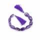 Amethyst (African) Mix Size Tumble / Nugget Smooth Beads (8 Inch) 