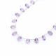 Amethyst (Brazilian) 9x7mm to 10x7mm Fancy Shape Faceted Beads (8 Inch)