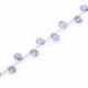 Amethyst (Brazilian) 9x7mm to 10x7mm Fancy Shape Faceted Beads (8 Inch)