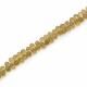 Beer Quartz 4x3mm to 6x4mm Drops Faceted Beads (8 Inch)
