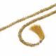 Beer Quartz 4x3mm to 6x4mm Drops Faceted Beads (8 Inch)