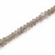 Smoky Quartz 4x3mm To 6.50x4.50mm Drops Faceted Beads (8 inch)