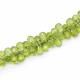 Peridot 6x4mm to 7x5mm Drops Faceted Beads (10 Inch)