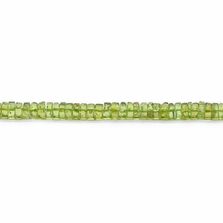 Peridot 5.30mm Tyre Shape Smooth Beads (15 Inch)
