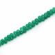Green Onyx 4.50x3mm to 6x4mm Drops Faceted Beads (8 inch)