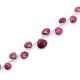 Rubellite Tourmaline Mix Size Heart Shape Faceted Beads (10 Inch)