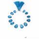 London Blue Topaz 11x7mm to 19x14mm Pears Faceted Beads (8 Inch)