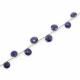 Iolite 7mm to 9mm Coin Shape Faceted Beads (9 Inch)