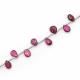 Rubellite Tourmaline 6x4mm to 8x5mm Pears Faceted Beads (8 Inch)