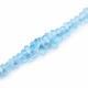 Sky Blue Topaz 7x5mm to 16x8mm Drops Faceted Beads (8 Inch)