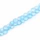 Sky Blue Topaz 9mm to 10mm Heart Shape Faceted Beads (8 Inch)