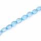 Sky Blue Topaz 10x8mm to 12x10mm Oval Faceted Beads (7 Inch)