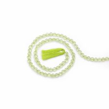 Prehnite 4.50mm Coin Shape Faceted Beads (15 Inch)