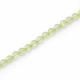 Prehnite 4.50mm Coin Shape Faceted Beads (15 Inch)