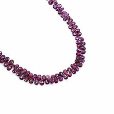 Rhodolite 6x4mm to 13x9mm Pears Faceted Beads (8 Inch)