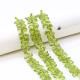 Peridot 8x6mm to 10x8mm Pears Faceted Beads (9 Inch)