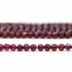 Indian Garnet 3.50mm Round Faceted Beads (13 Inch)