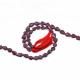 Indian Garnet Mix Size Carved Leaf Shape Beads (14 Inch)