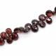 Mozambique Garnet 9x7mm Pears Faceted Beads (8 Inch)