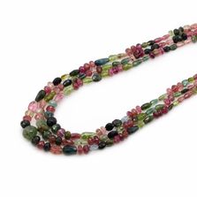 Multi Tourmaline Mix Faceted Beads (21 Inch)