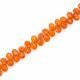 Carnelian 6x4mm Drops Faceted Beads (8 Inch)