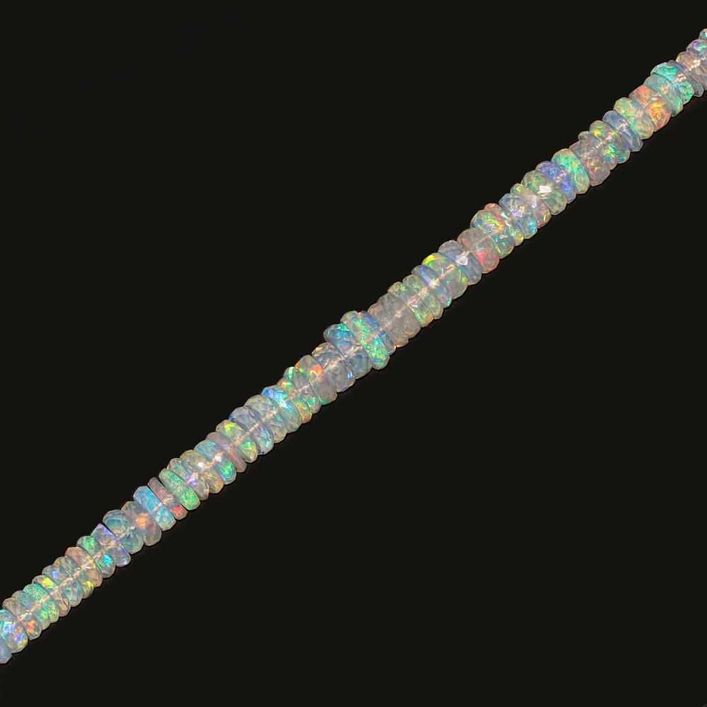 Buy Ethiopian Opal 4mm to 7mm Tyre Shape Faceted Beads