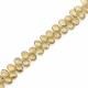 Beer Quartz 6x4mm Pears Faceted Beads (8 Inch)