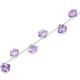 Amethyst (Brazilian) 7x6mm and 8x7mm Fancy Shape Faceted Beads (7 Inch)