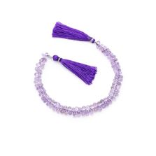 Amethyst (African) 6x4mm Drops Smooth Beads (8 Inch)