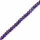 Amethyst (African) 4mm to 5mm Rondelle Faceted Beads (14 Inch)