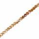 Hessonite 4mm Coin Shape Faceted Beads (15 Inch)