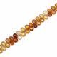 Hessonite 6.50x5mm and 8x6mm Pears Faceted Beads (8 Inch)