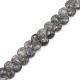 Black Rutile 8.50mm Heart Shape Faceted Beads (8 inch)