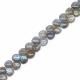 Labradorite 6mm and 10mm Heart Shape Smooth Beads (8 inch)