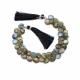 Labradorite 6mm and 10mm Heart Shape Smooth Beads (8 inch)