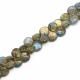 Labradorite 6mm and 10mm Heart Shape Smooth Beads (8 inch)