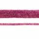 Rubellite Tourmaline 3mm To 4.50mm Rondelle Faceted Beads (20 Inch)