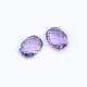 Amethyst (Brazilian) 9x7mm Elongated Cushion Briolette (Medium Color)